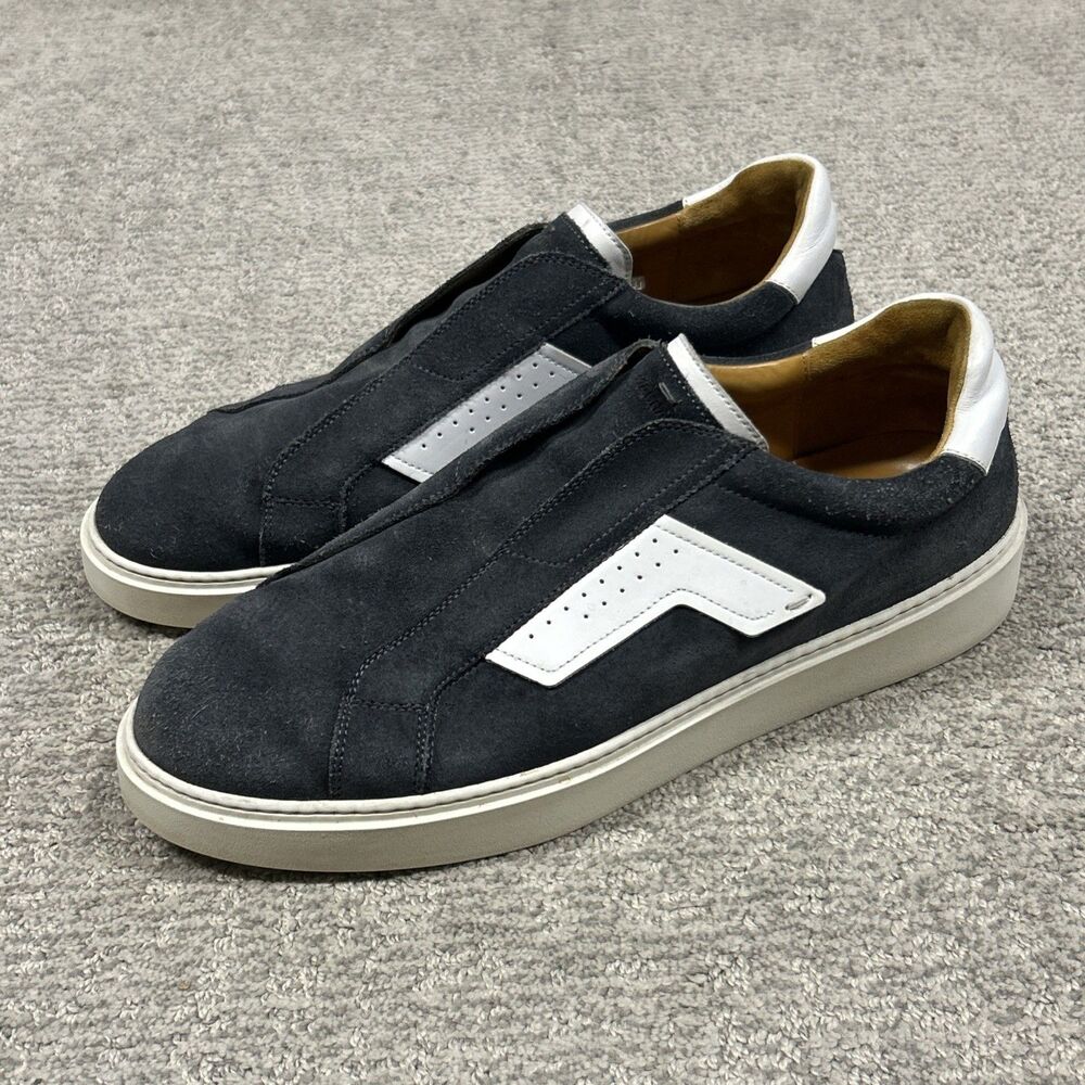 Magnanni Phoenix Shoes Mens 13 Laceless Slip On Sneakers EU 46 Gray Suede Spain
